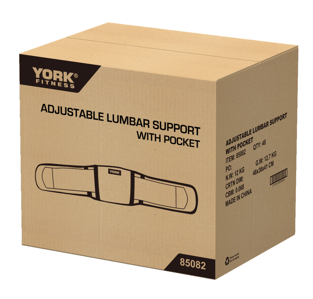 85082  Adjustable Lumbar Support with Pocket