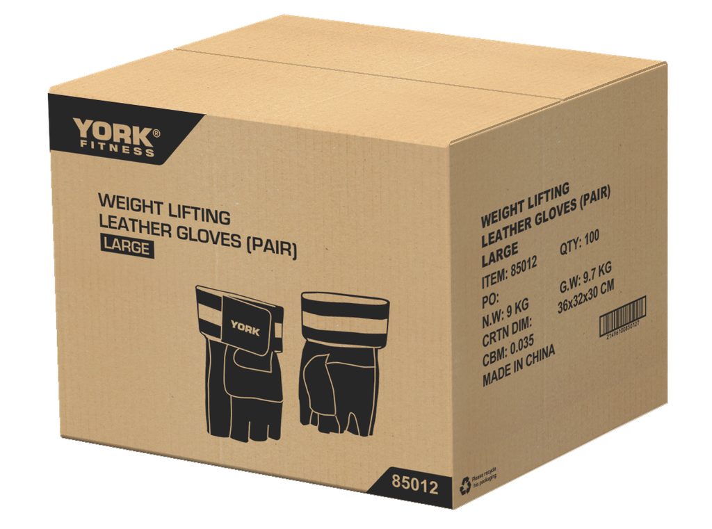 York Weight Lifting Leather Gloves