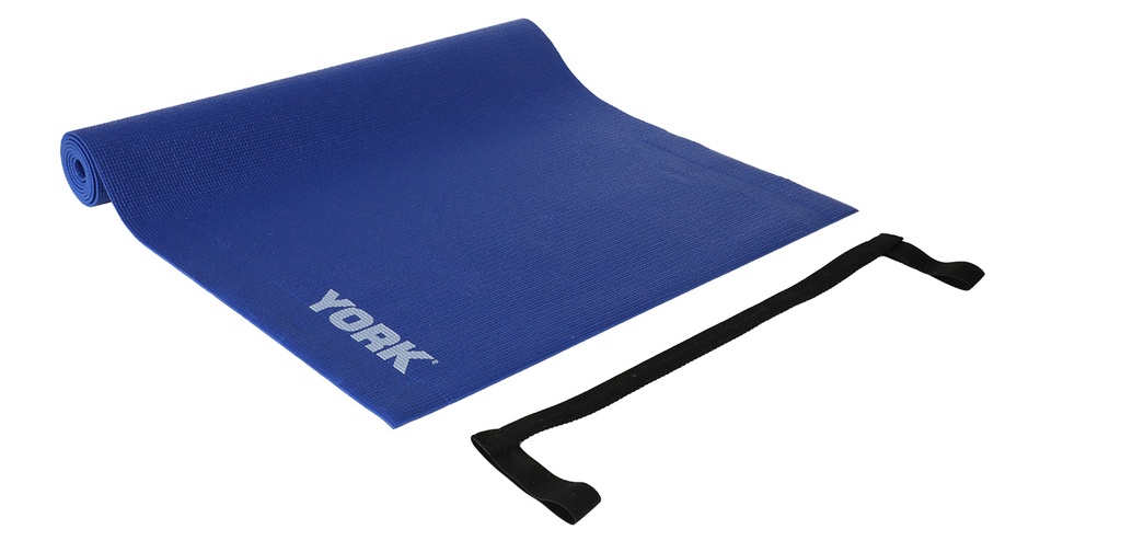 York PVC Yoga Mats with Carrying Strap