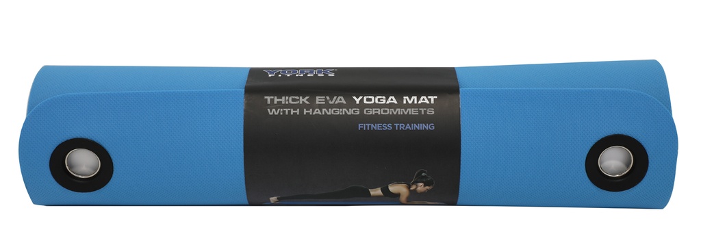 York Thick EVA Yoga Mat with Hanging Grommets