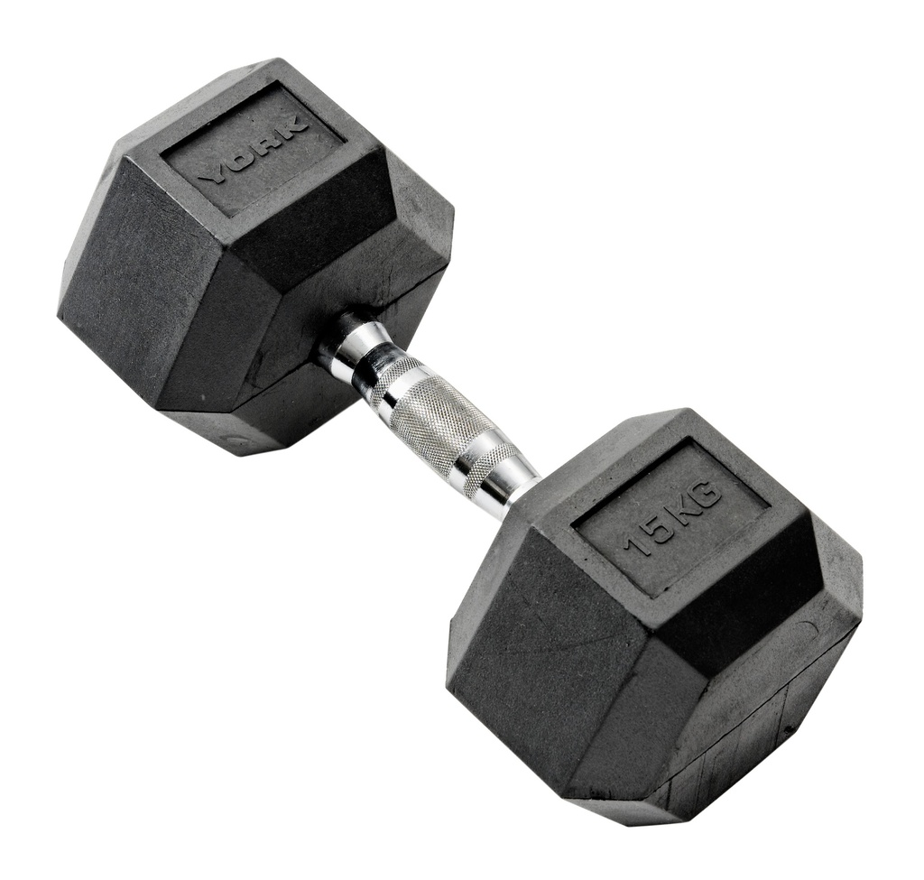 Rubber Hex Dumbbells