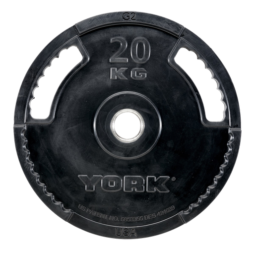 28103 York G2 Rubber Thin Line Olympic Plate 20kg