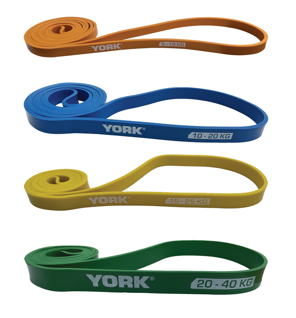 80508 York Resistance Bands Speed Set - 4 Bands (5-45Kg)