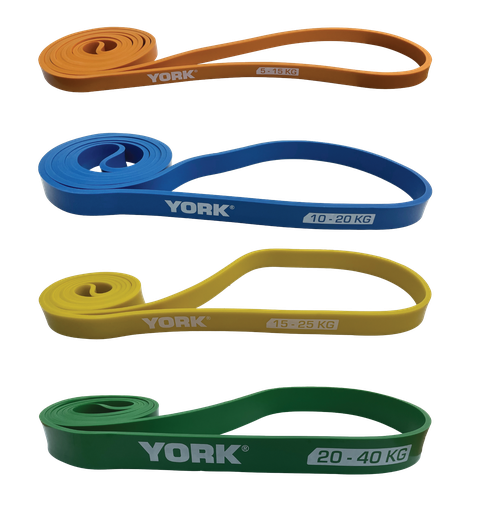 [80508] 80508 York Resistance Bands Speed Set - 4 Bands (5-45Kg)